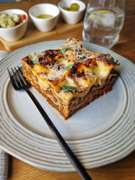 Beef shin lasagne