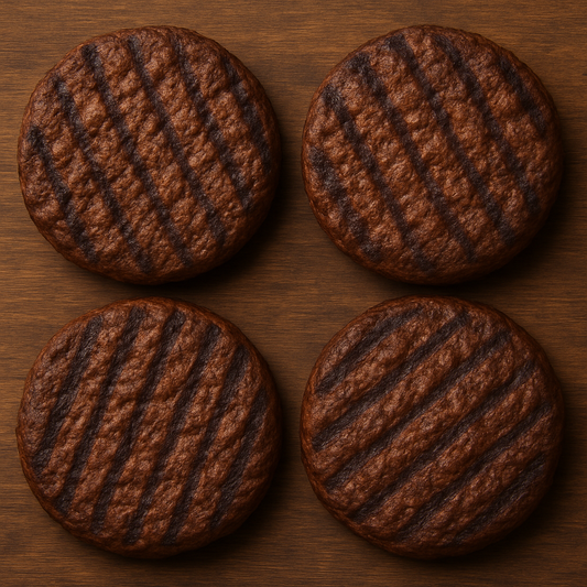 4 Handmade Beef Burgers